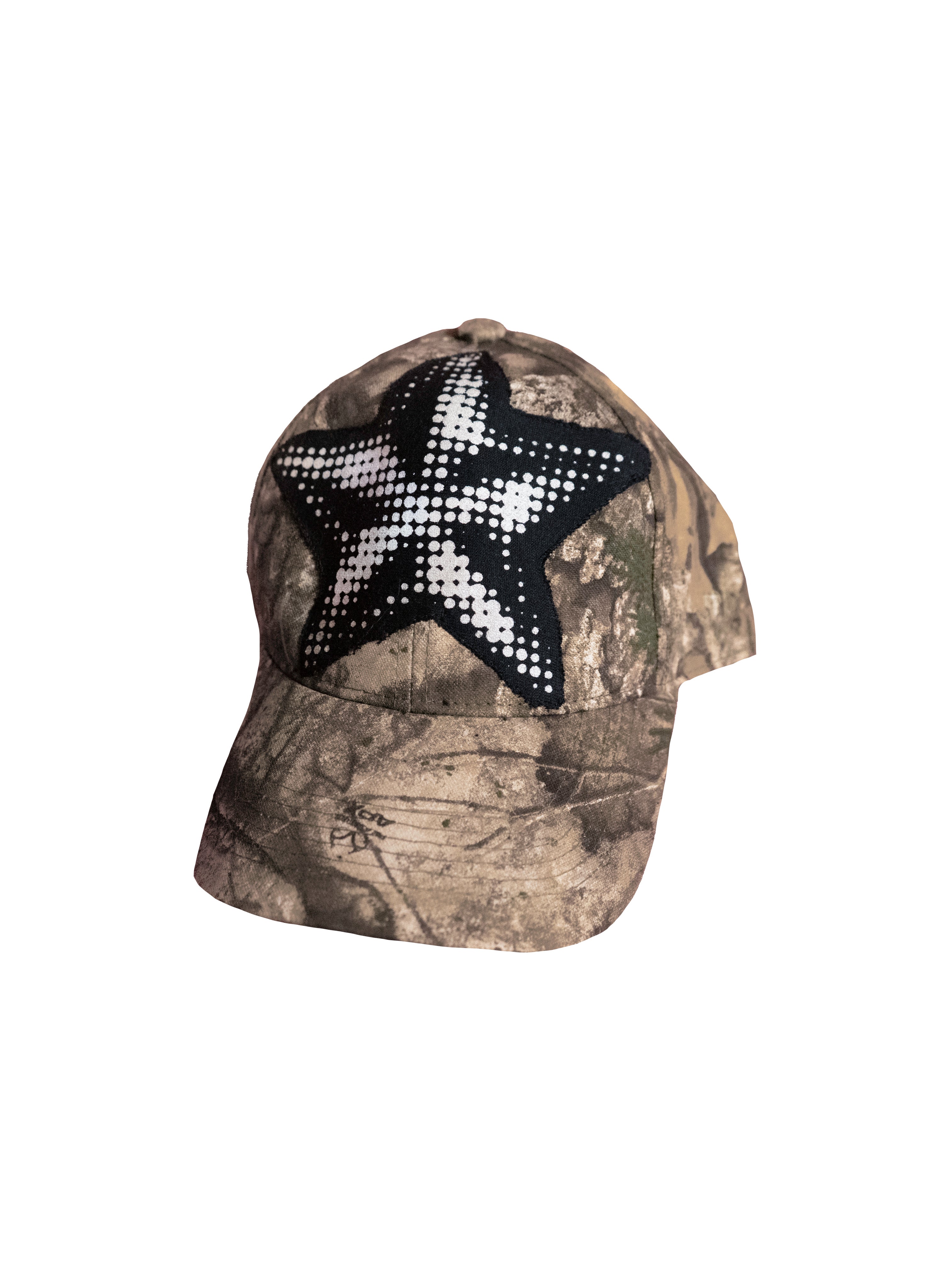 Sewn Star Camo Hat