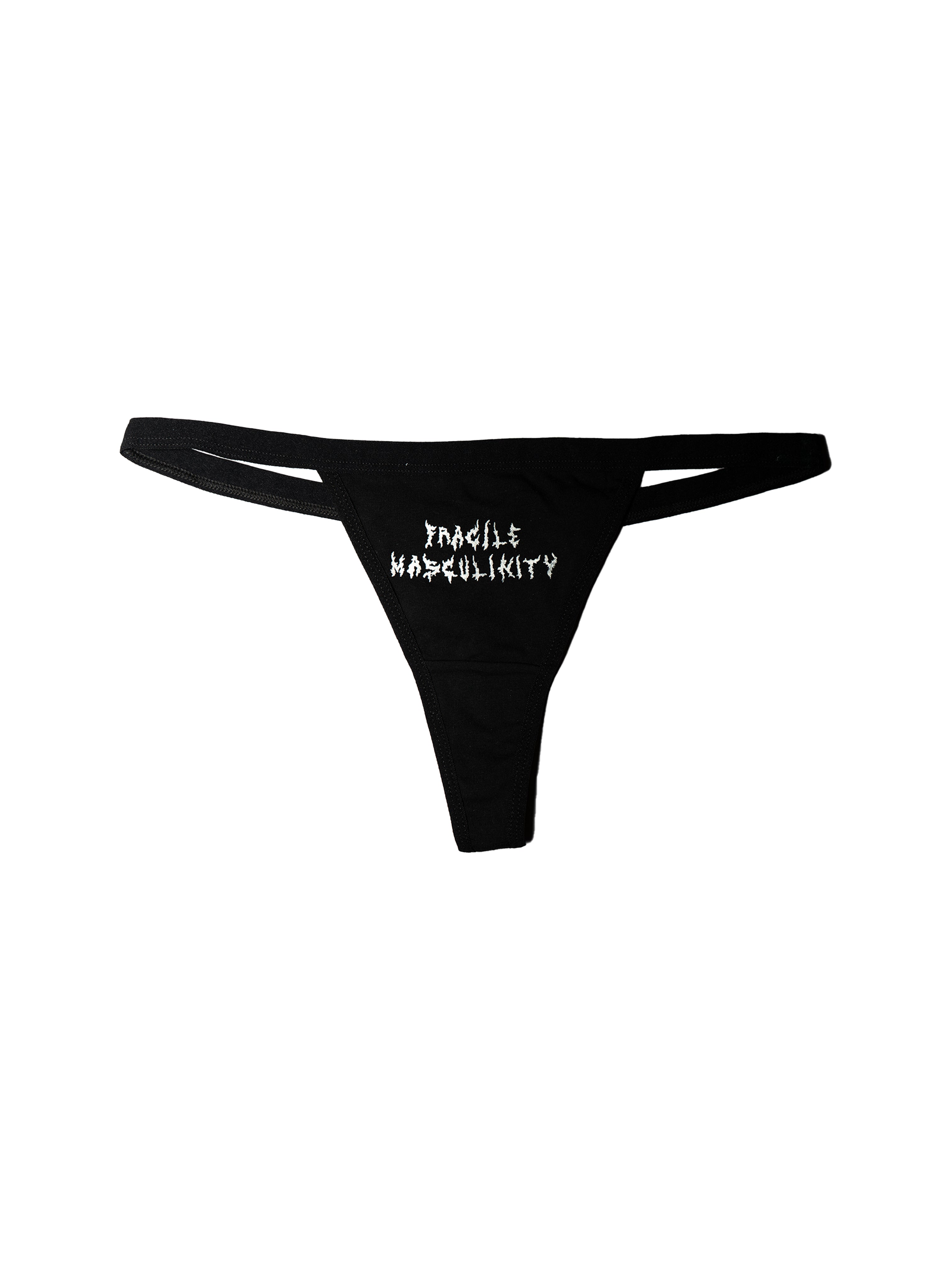 Metal Logo Thong