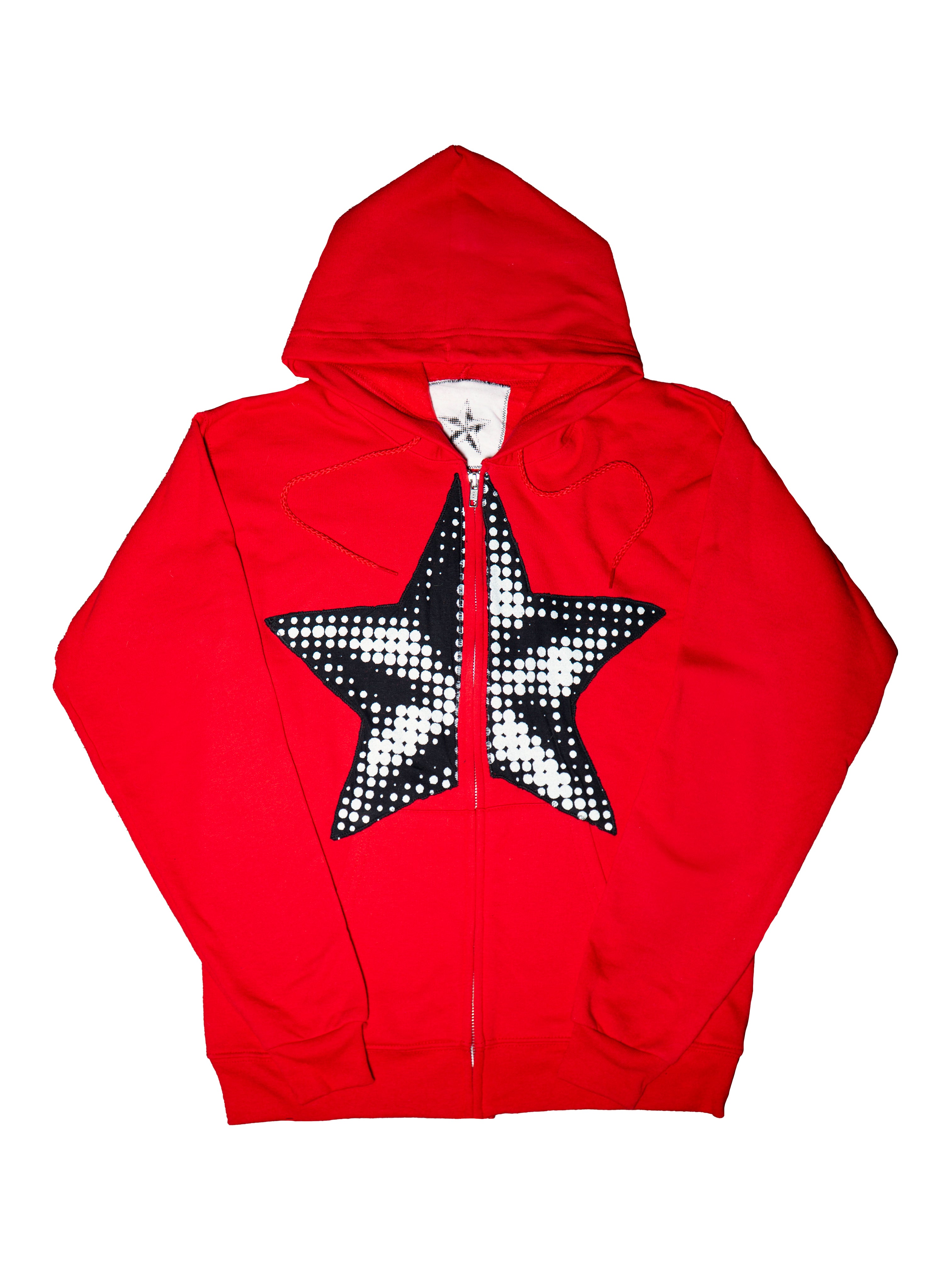 Sewn Star Hoodie (Red)