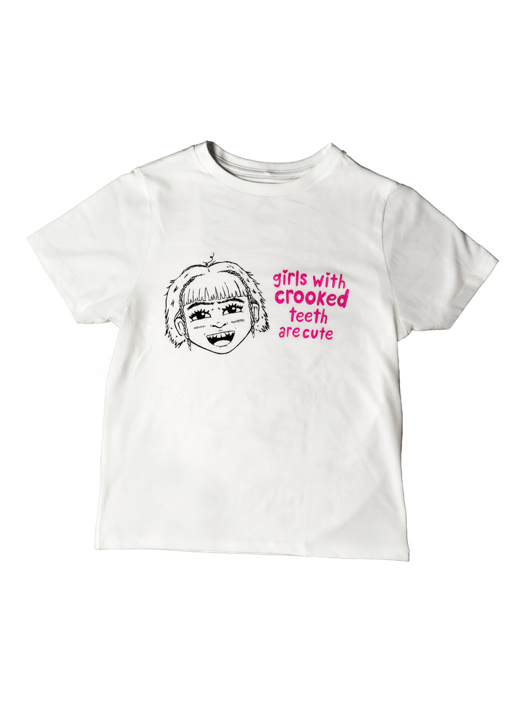 "Girls With Crooked Teeth Are Cute" Tee