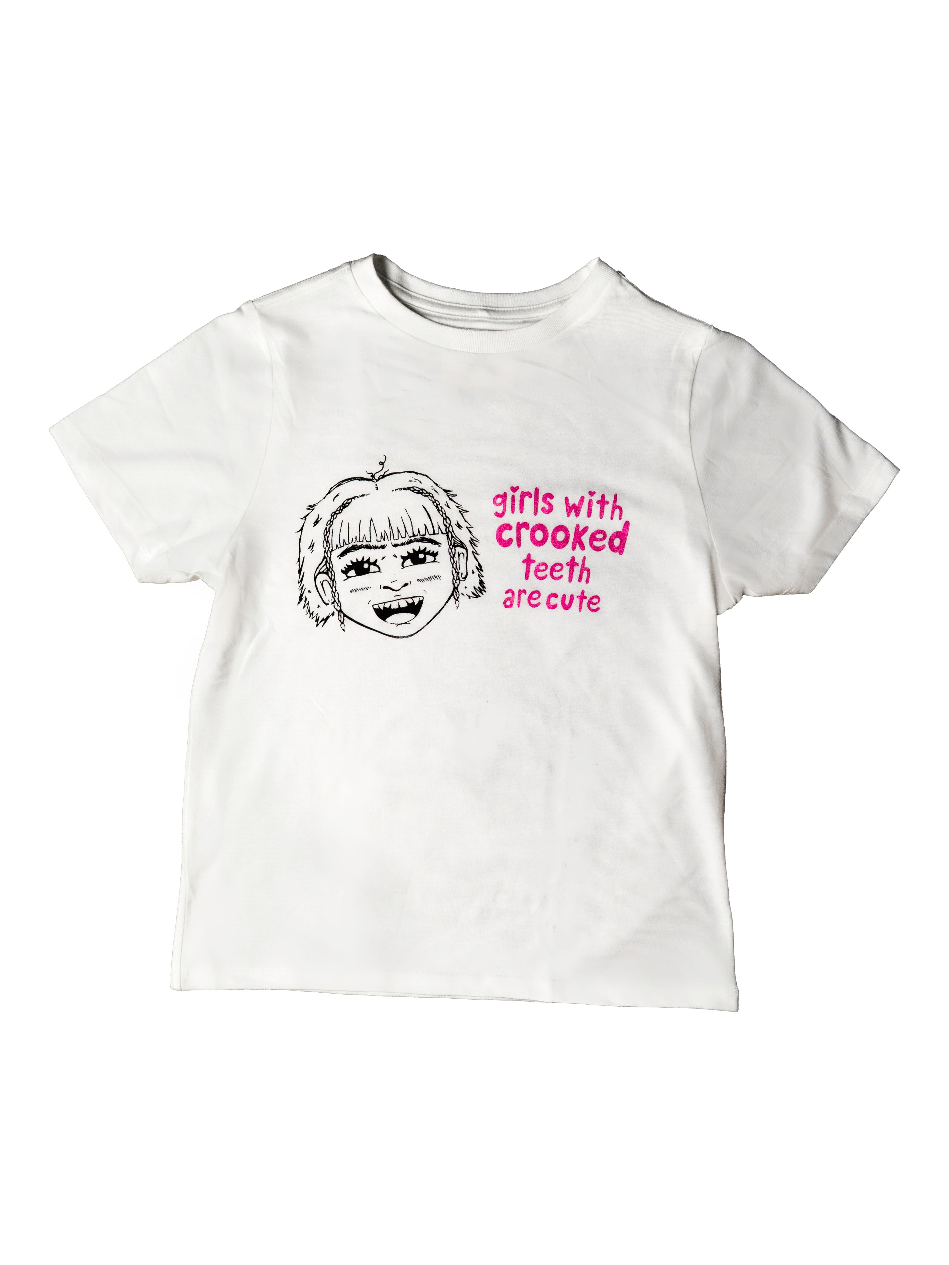 "Girls With Crooked Teeth Are Cute" Tee